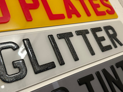 3D Gel Glitter Show Plates