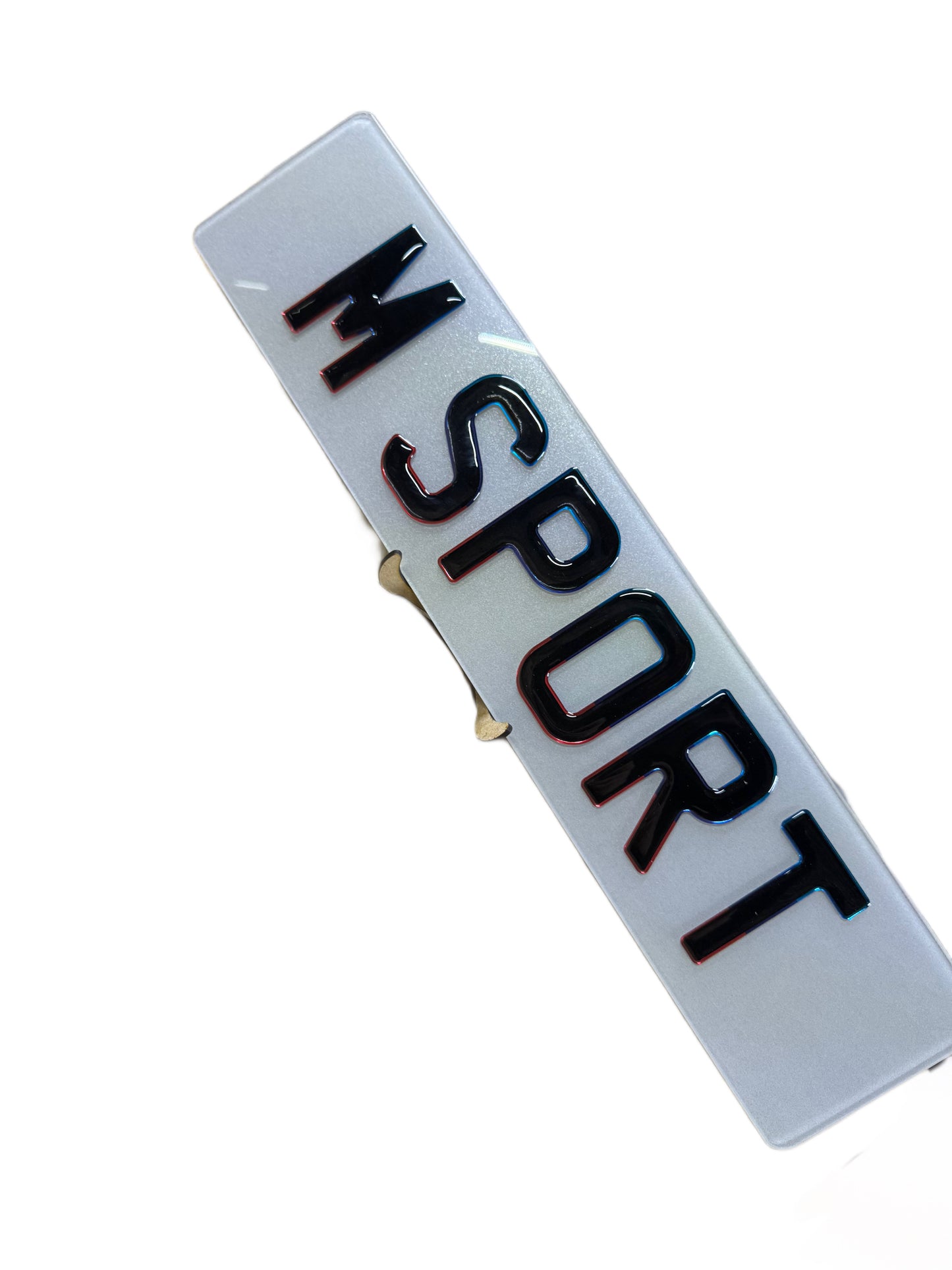 "M SPORT" 3D Gel Show Plates