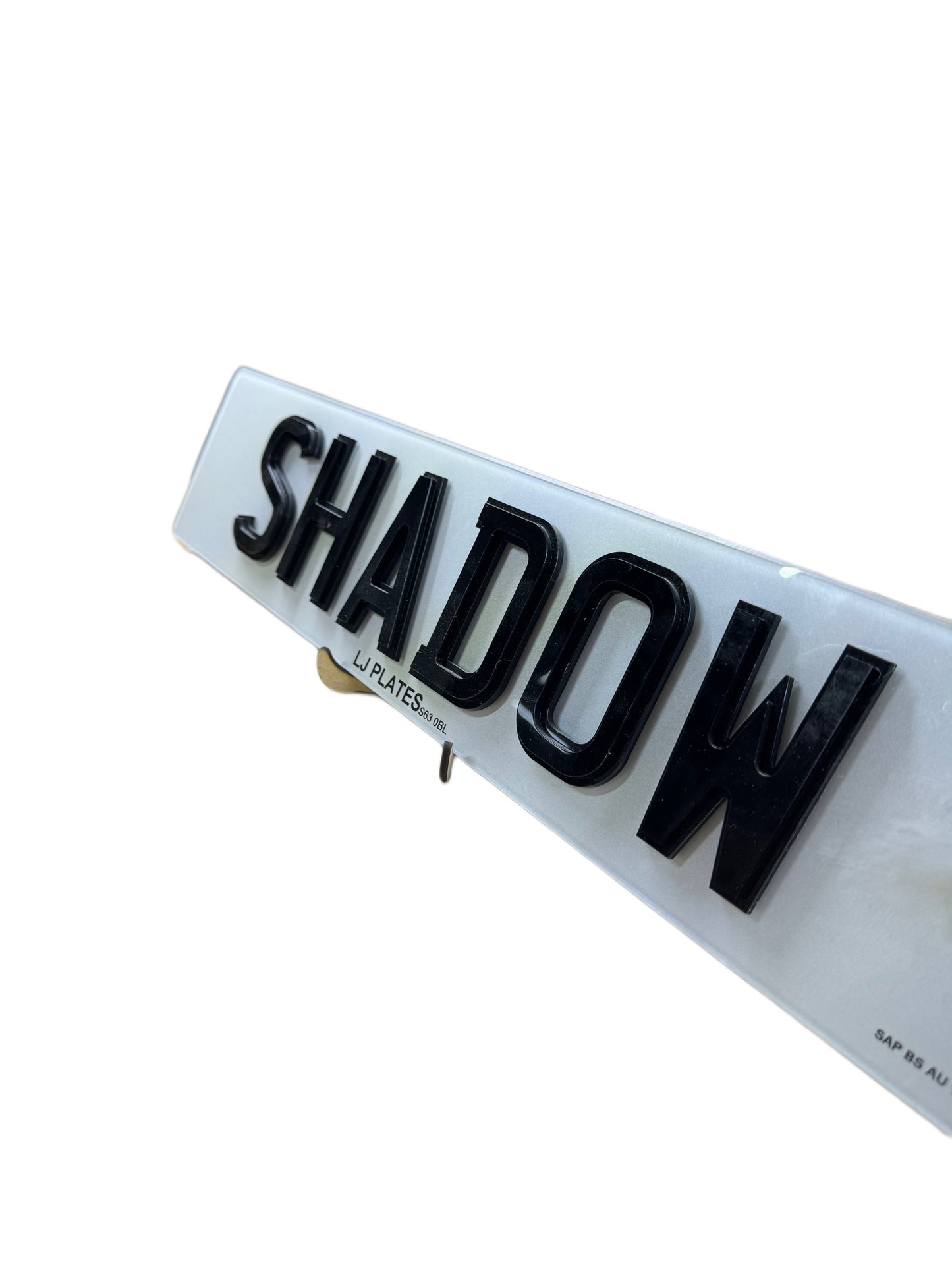 "SHADOW" Acrylic Number Plate